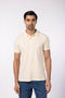 Men's Pique Polo - Beige