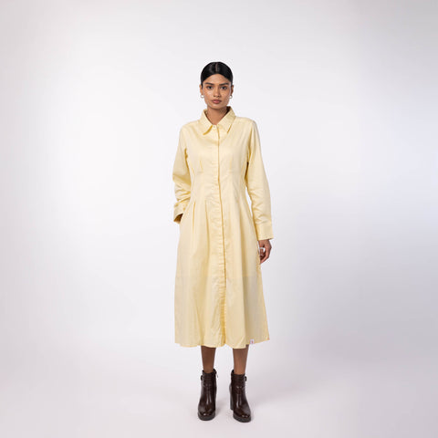 Women's Dress Shirt Butter Yellow