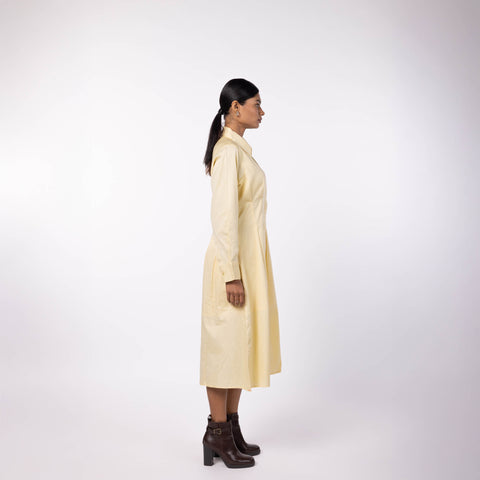 Women's Dress Shirt Butter Yellow