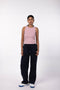 Women Ribbed Tank Top - Pink