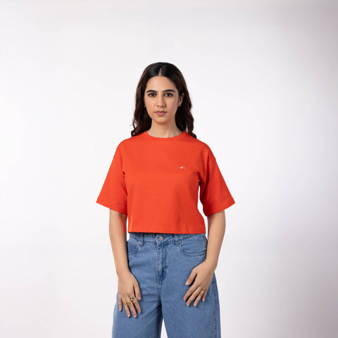 Women's Crop T-Shirt - Red