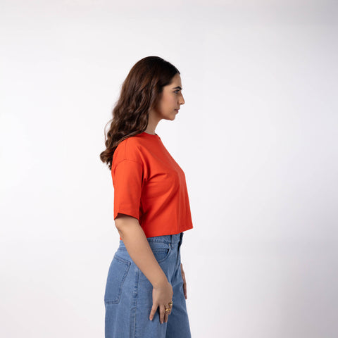 Women's Crop T-Shirt - Red