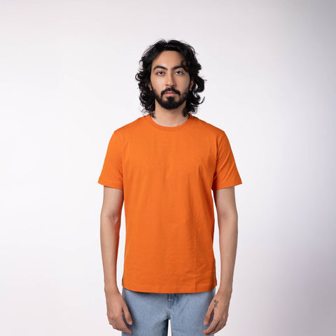 Lounge Stretch Roundneck T-Shirt - Pumpkin