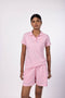 Women's Lounge Polo - Powder Pink