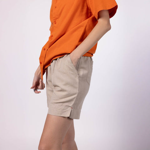 Women's Blended Shorts - Natural
