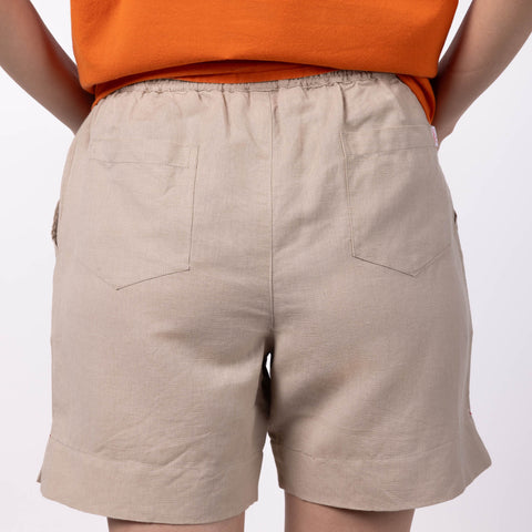 Women's Blended Shorts - Natural