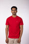 Men's Cotton Jersey Roundneck T-Shirt - Red