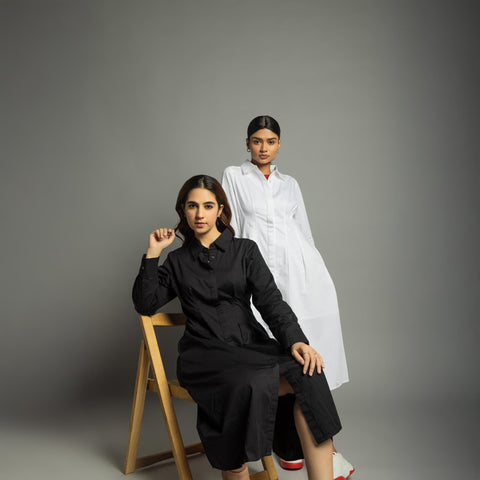 Women's Dress Shirt- Black