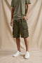 Men's Cotton Twill Cargo Shorts - Olive