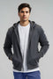Men's French Terry Hoodie - Charcoal Melange