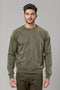 Men's French Terry Raglan Sleeve Sweatshirt - Olive