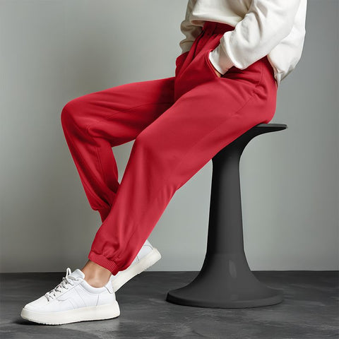 Women's French Terry Joggers - Red