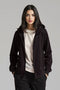 Women's French Terry Embossed Hoodie - Black