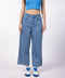 Women's Wide Leg Jeans - Blue