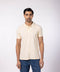 Men's Pique Polo - Beige