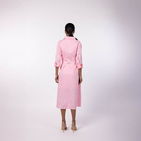 Women's Dress Shirt- Powder Pink