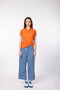 Women's Pique Polo - Pumpkin