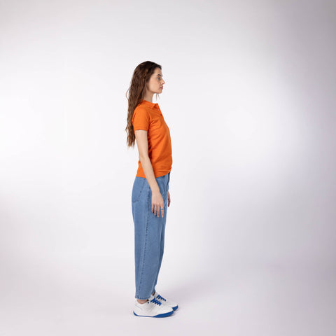 Women's Pique Polo - Pumpkin