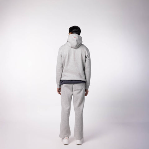 Straight Fit Sweatpants - Grey Melange