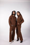 Straight Fit Sweatpants - Chocolate Brown