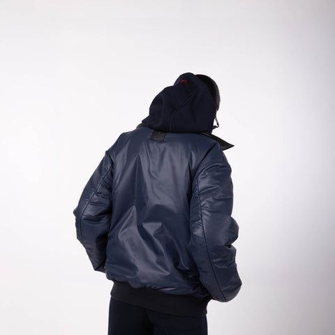 Leather Reversible Jacket - Black
