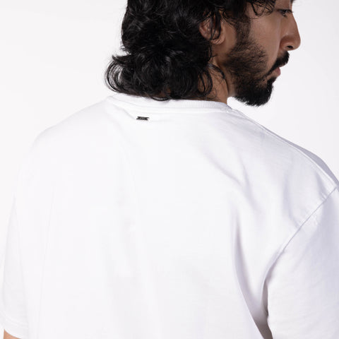 Unisex Oversized Round Neck T-Shirt  - White