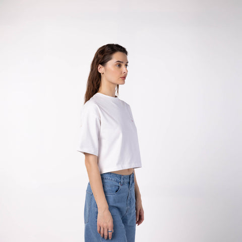 Women's Crop T-Shirt - White
