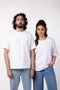 Unisex Oversized Round Neck T-Shirt  - White