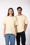 Unisex Oversized Round Neck T-Shirt  - Butter Yellow