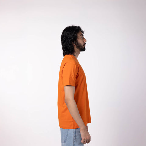 Lounge Stretch Roundneck T-Shirt - Pumpkin