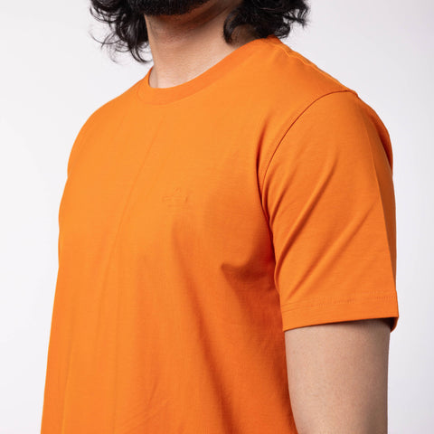 Lounge Stretch Roundneck T-Shirt - Pumpkin