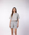 Women's Crop T-Shirt - Grey Melange