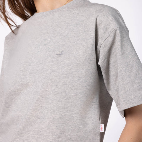 Women's Crop T-Shirt - Grey Melange