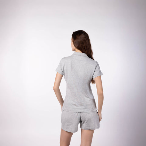 Women's Lounge Polo - Grey Melange