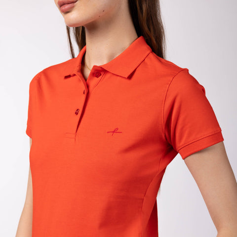 Women's Lounge Polo - Red