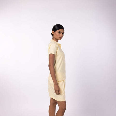 Women's Lounge Polo - Butter Yellow