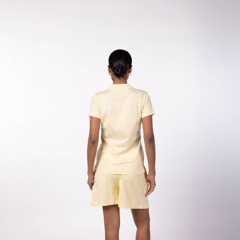 Women's Lounge Polo - Butter Yellow