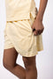 Womens Loungewear Shorts - Butter Yellow