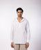Men's Hooded Shirt - White