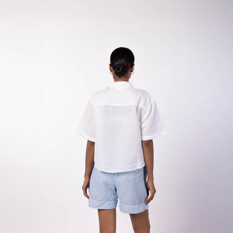 Women's Blended Shorts - Denim Blue