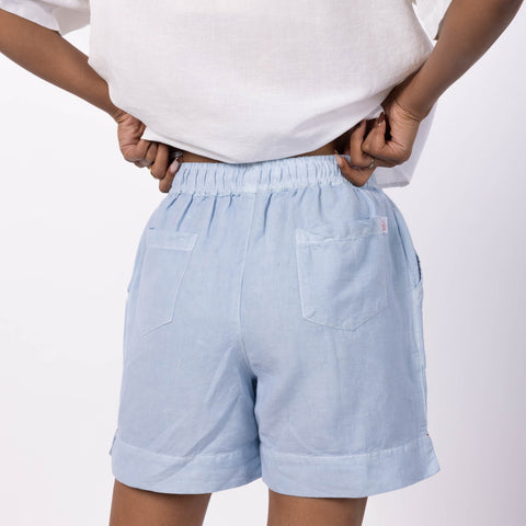 Women's Blended Shorts - Denim Blue