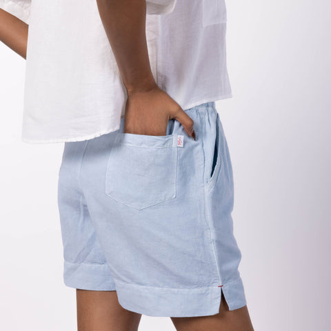 Women's Blended Shorts - Denim Blue