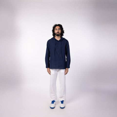 Men's Linen Blend Drawstring Pants - White