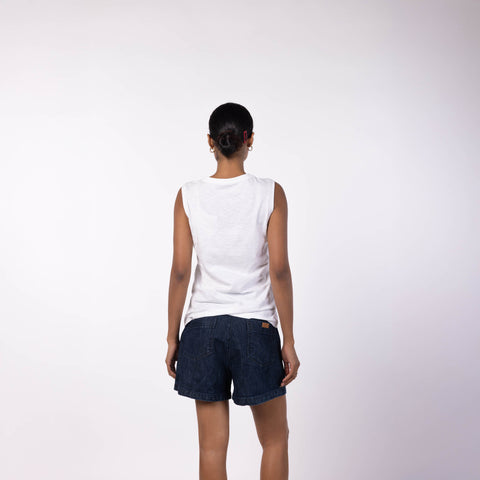 Women's Schoolboy Tee - White