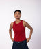 Women Ribbed Tank Top- Red