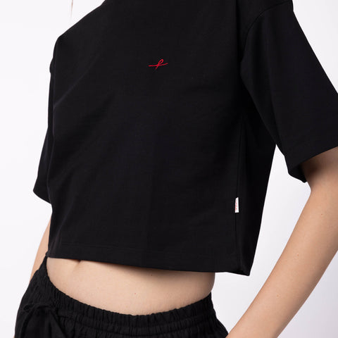 Women's Crop T-Shirt - Black