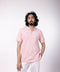 Men's Pique Polo - Powder Pink