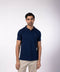 Men's Pique Polo - Dark Blue