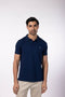 Men's Pique Polo - Dark Blue