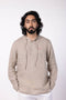 Men's Linen Hooded Shirt - Natural